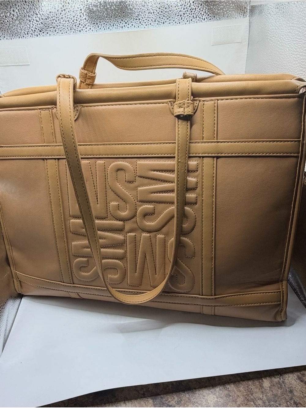 NWOT Steve Madden Bmarni Embossed Saddle Tote